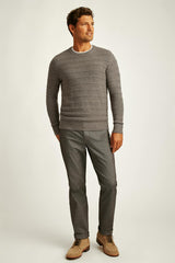 Italian Textured 5-Pocket Pants