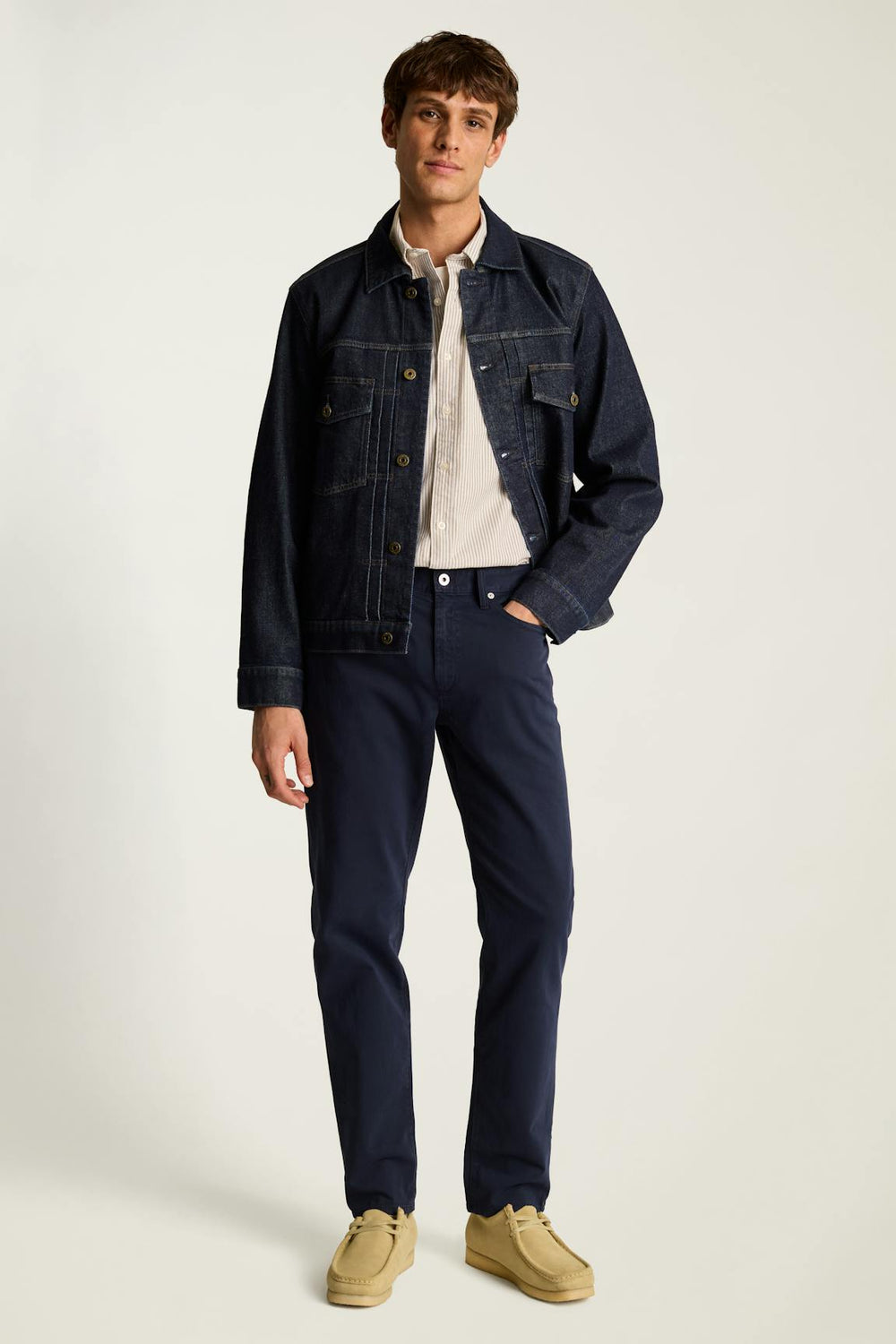Italian Brushed 5-Pocket Pants