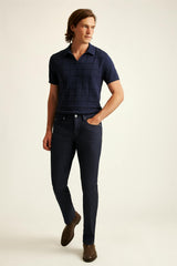 Italian Textured 5-Pocket Pants