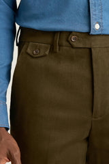 Jetsetter Italian Brushed Cotton Dress Pant