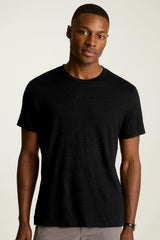 Linen Crew Neck Tee