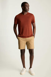Linen Crew Neck Tee