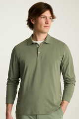 Organic Cotton Long Sleeve Polo