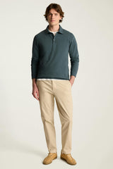 Organic Cotton Long Sleeve Polo