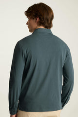 Organic Cotton Long Sleeve Polo