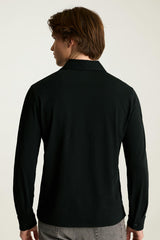 Organic Cotton Long Sleeve Polo
