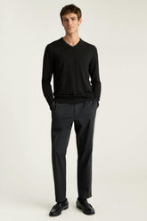 Washable Merino V-Neck Sweater
