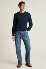 Italian Cotton Cable Sweater