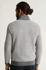 Washable Cotton Cashmere Quarter Zip