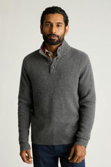 Italian Cashmere Mock Neck Sweater