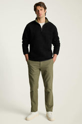 Italian Wool Fleece Quarter Zip