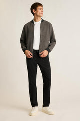 Wool Blend Sweater Bomber