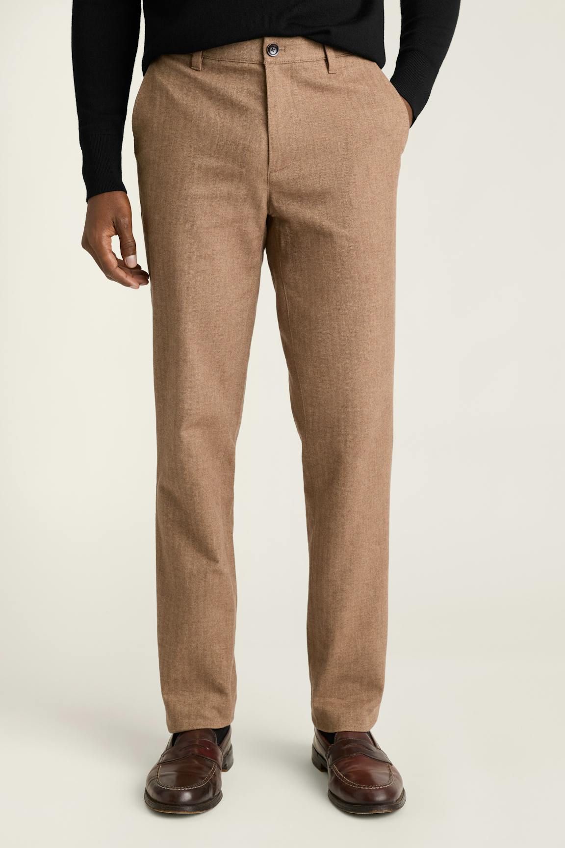 Brushed Herringbone Chino
