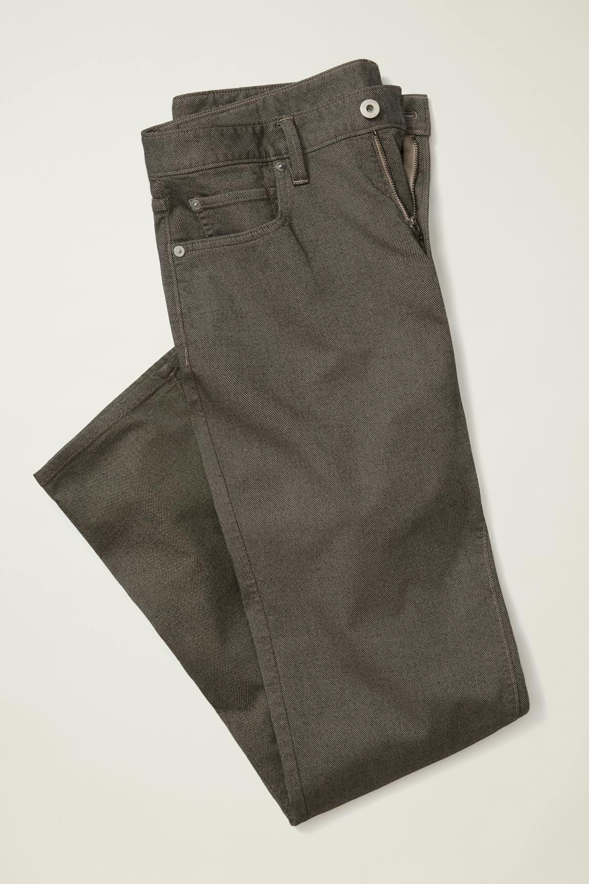 Italian Textured 5-Pocket Pants