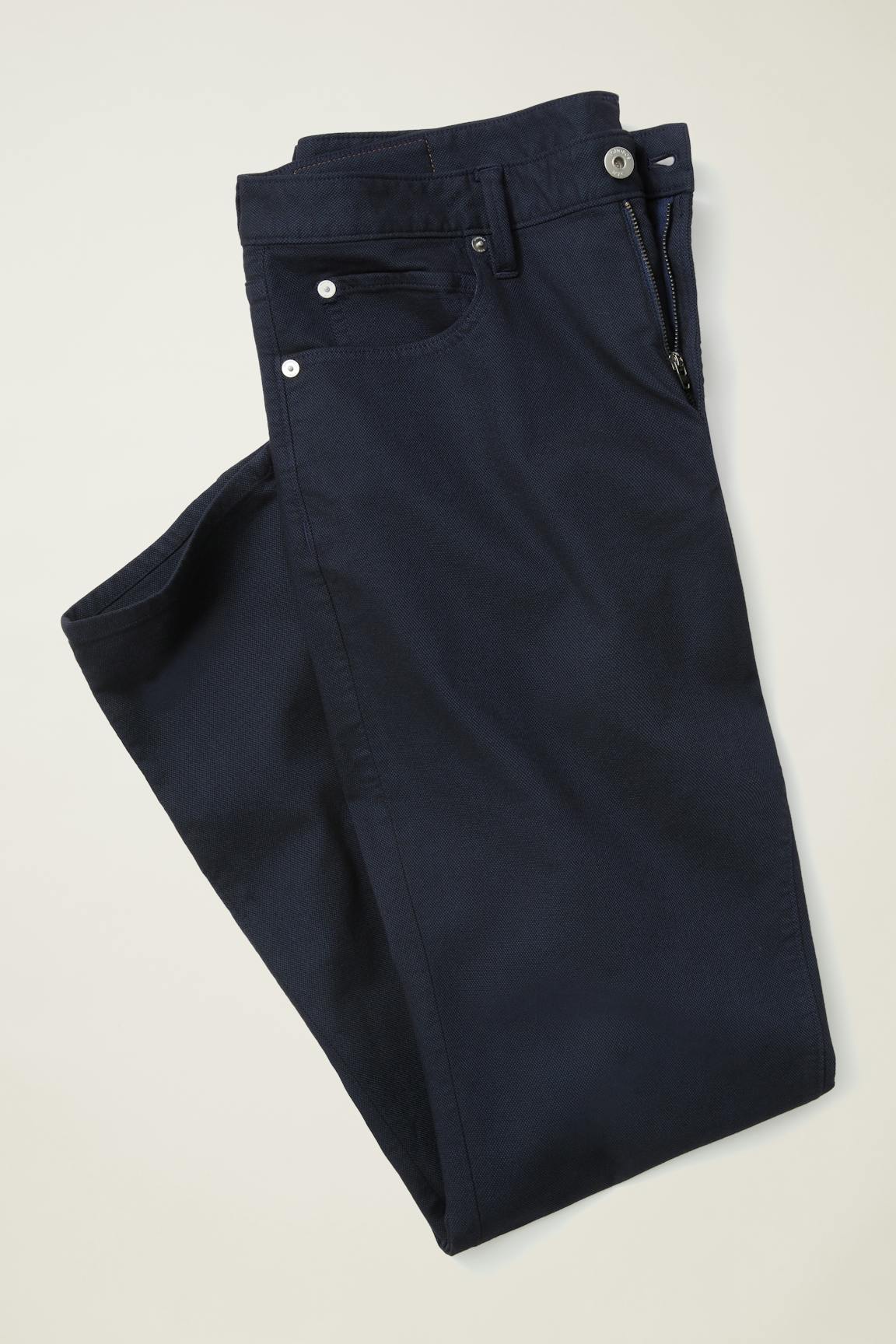 Italian Textured 5-Pocket Pants