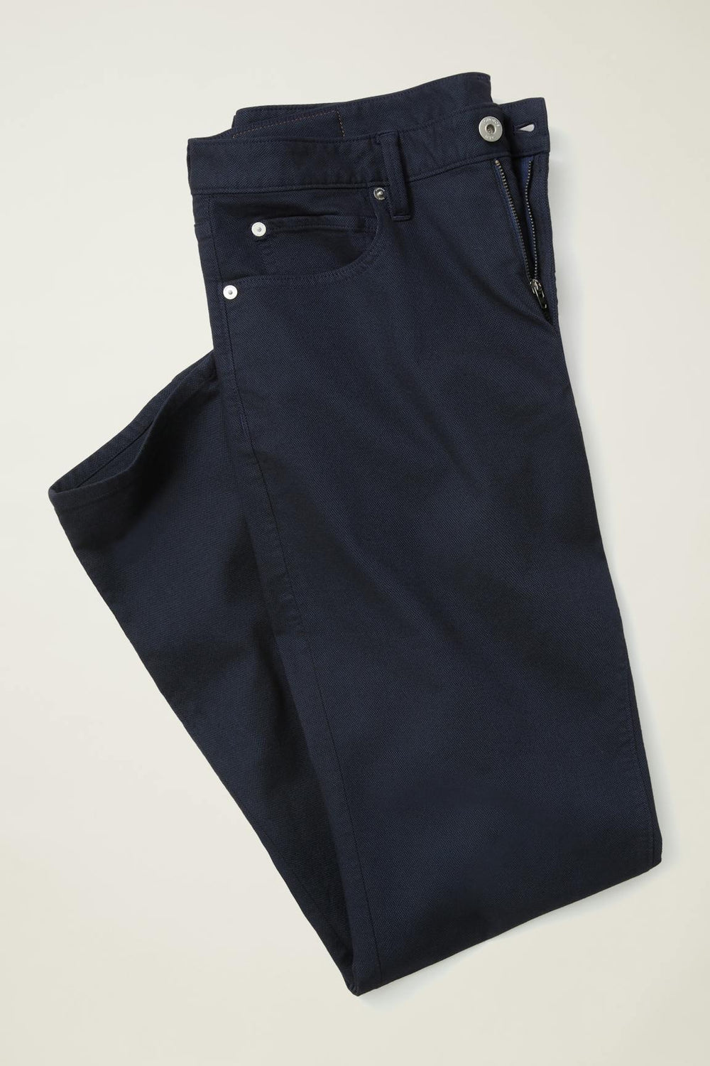 Italian Textured 5-Pocket Pants