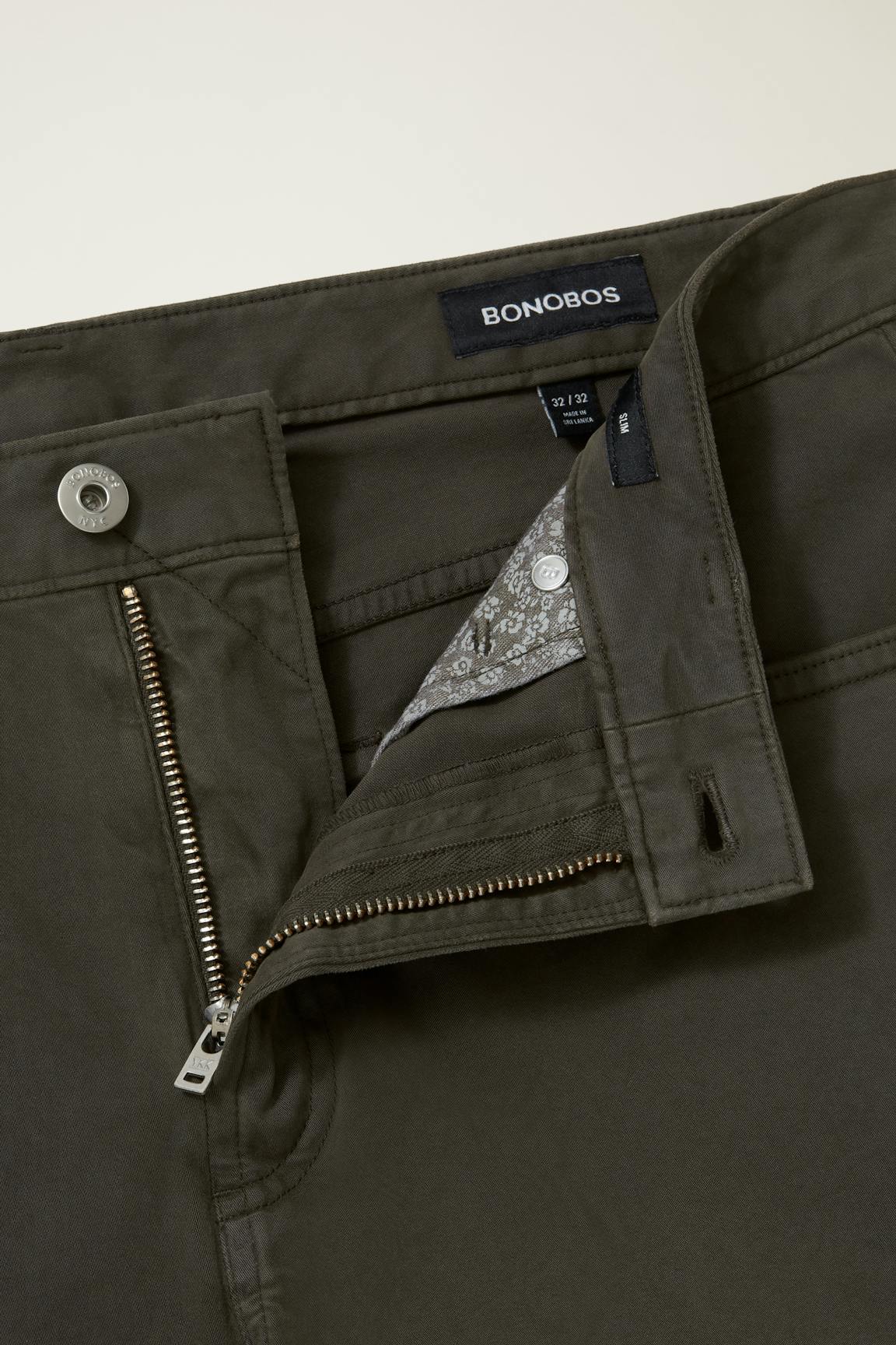 Italian Brushed 5-Pocket Pants