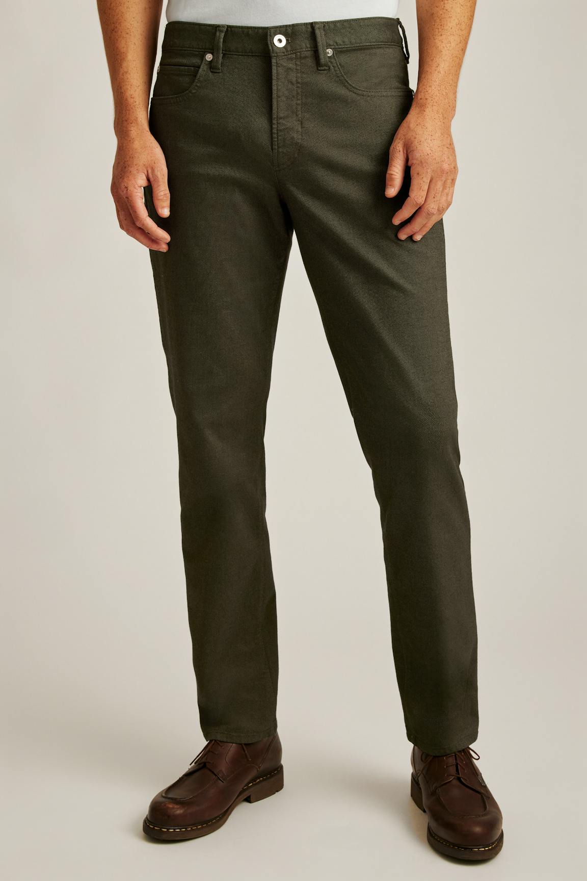 Italian Textured 5-Pocket Pants