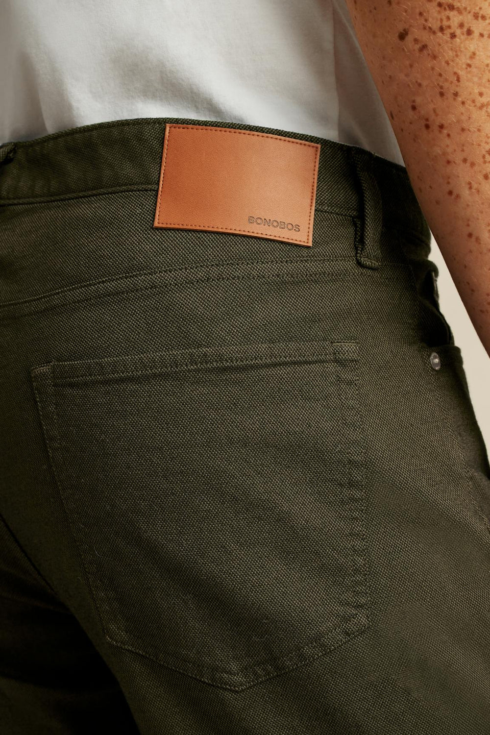 Italian Textured 5-Pocket Pants