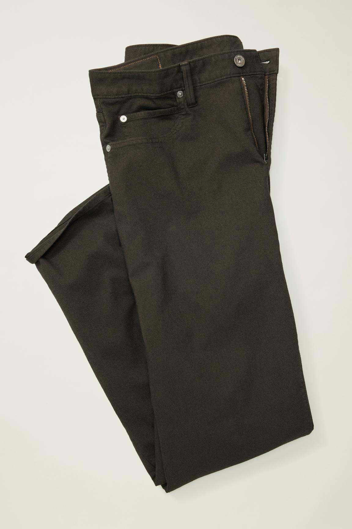 Italian Textured 5-Pocket Pants