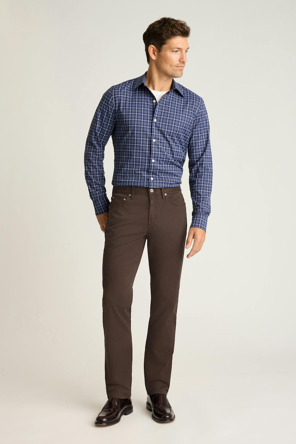 Italian Brushed 5-Pocket Pants