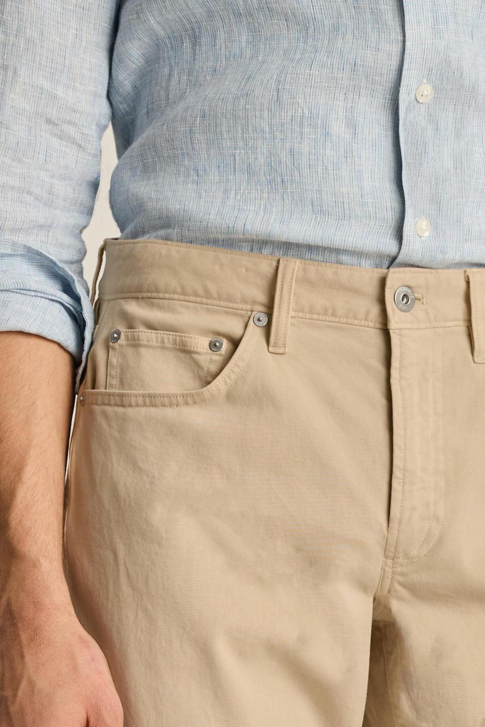 Italian Brushed 5-Pocket Pants