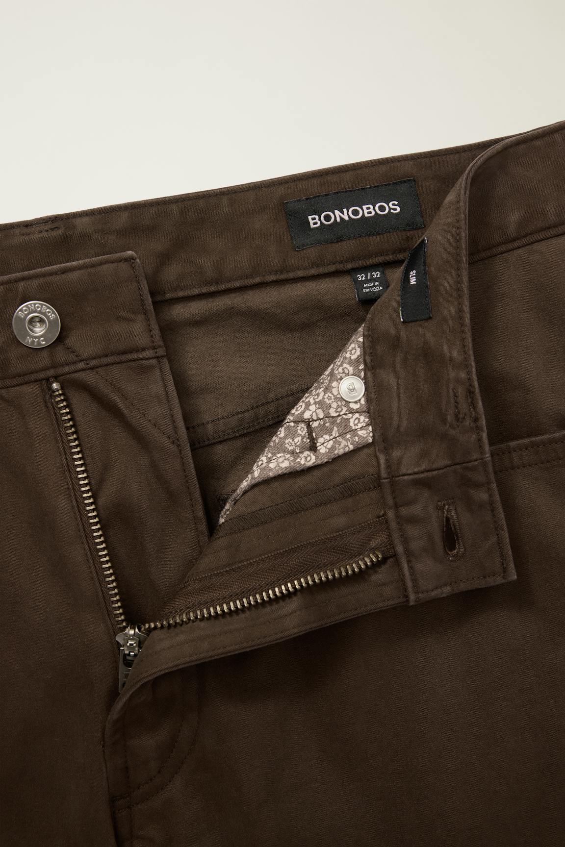 Italian Brushed 5-Pocket Pants