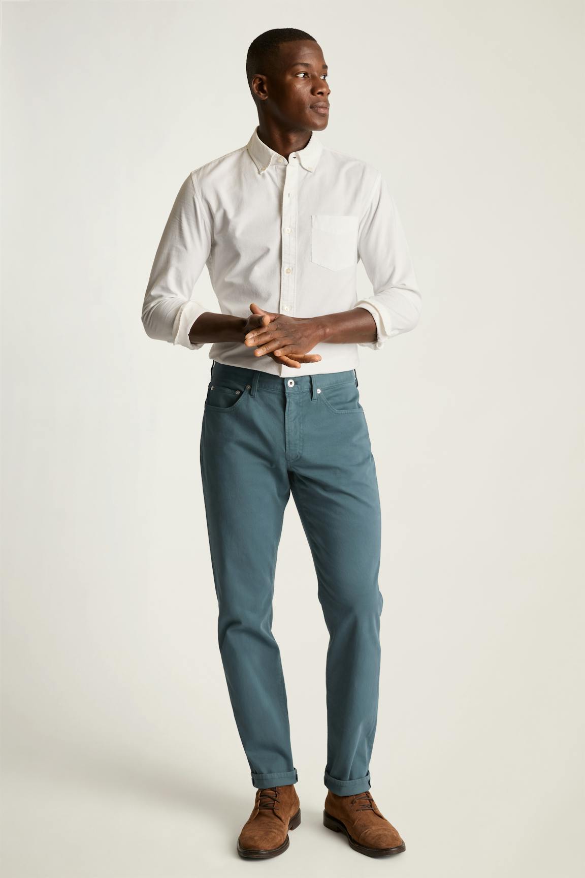 Italian Brushed 5-Pocket Pants