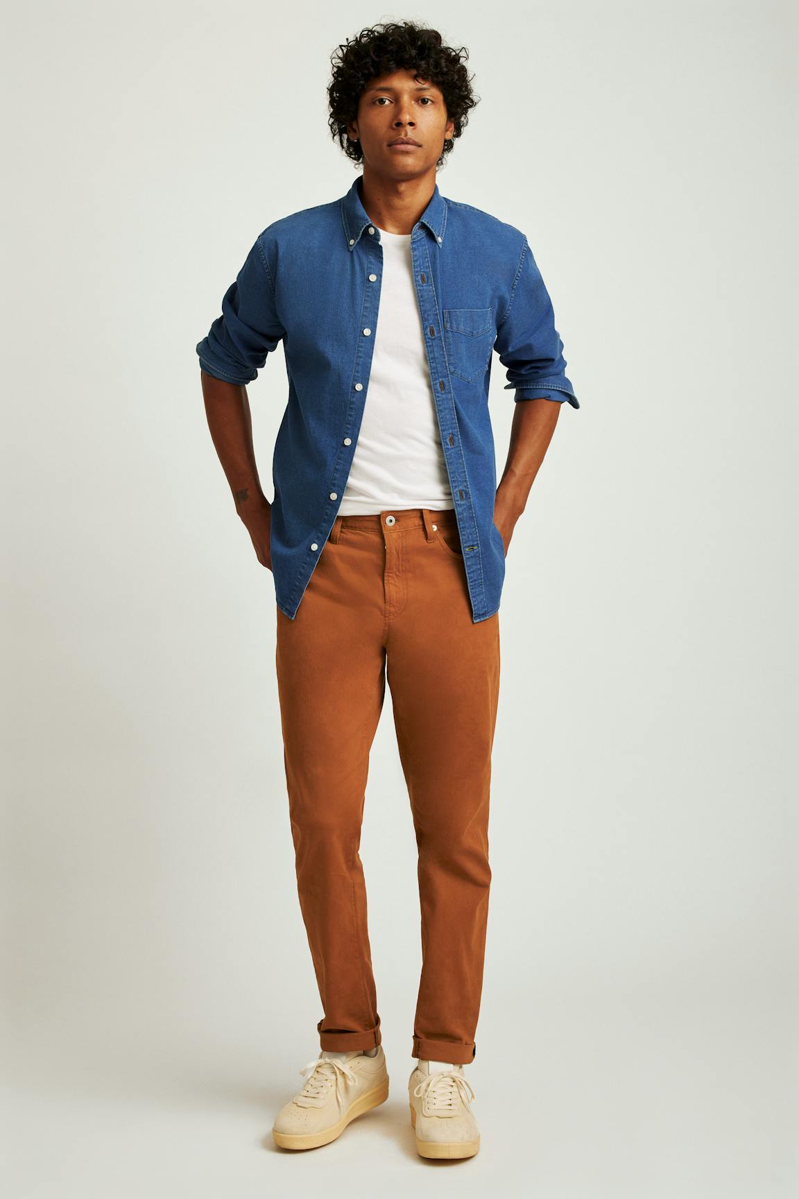 Italian Brushed 5-Pocket Pants