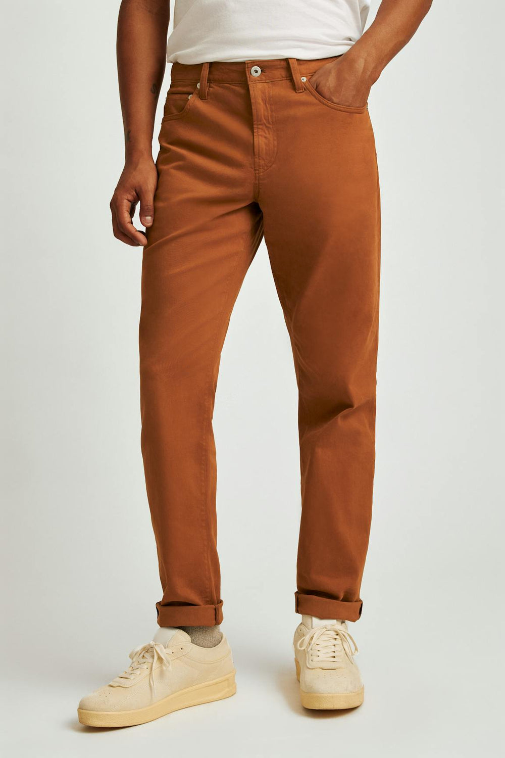 Italian Brushed 5-Pocket Pants