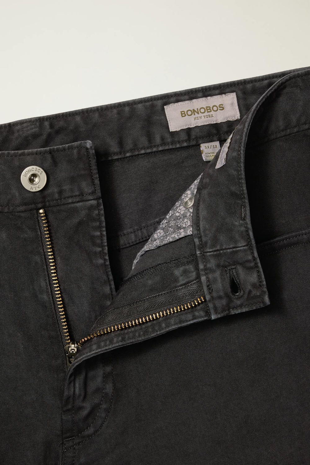 Italian Brushed 5-Pocket Pants - Straight Fit