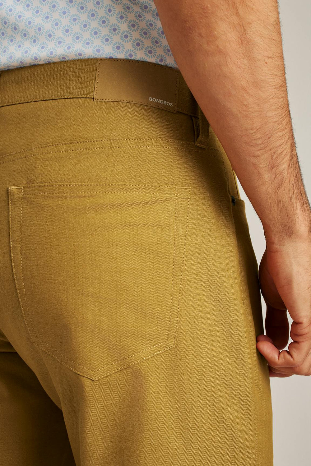 Herringbone 5-Pocket Pants