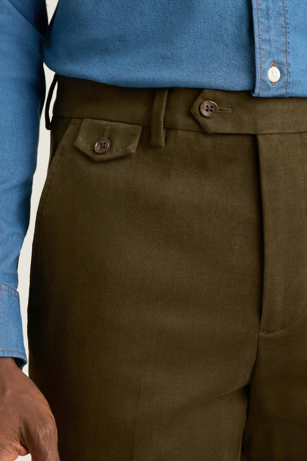 Jetsetter Italian Brushed Cotton Dress Pant