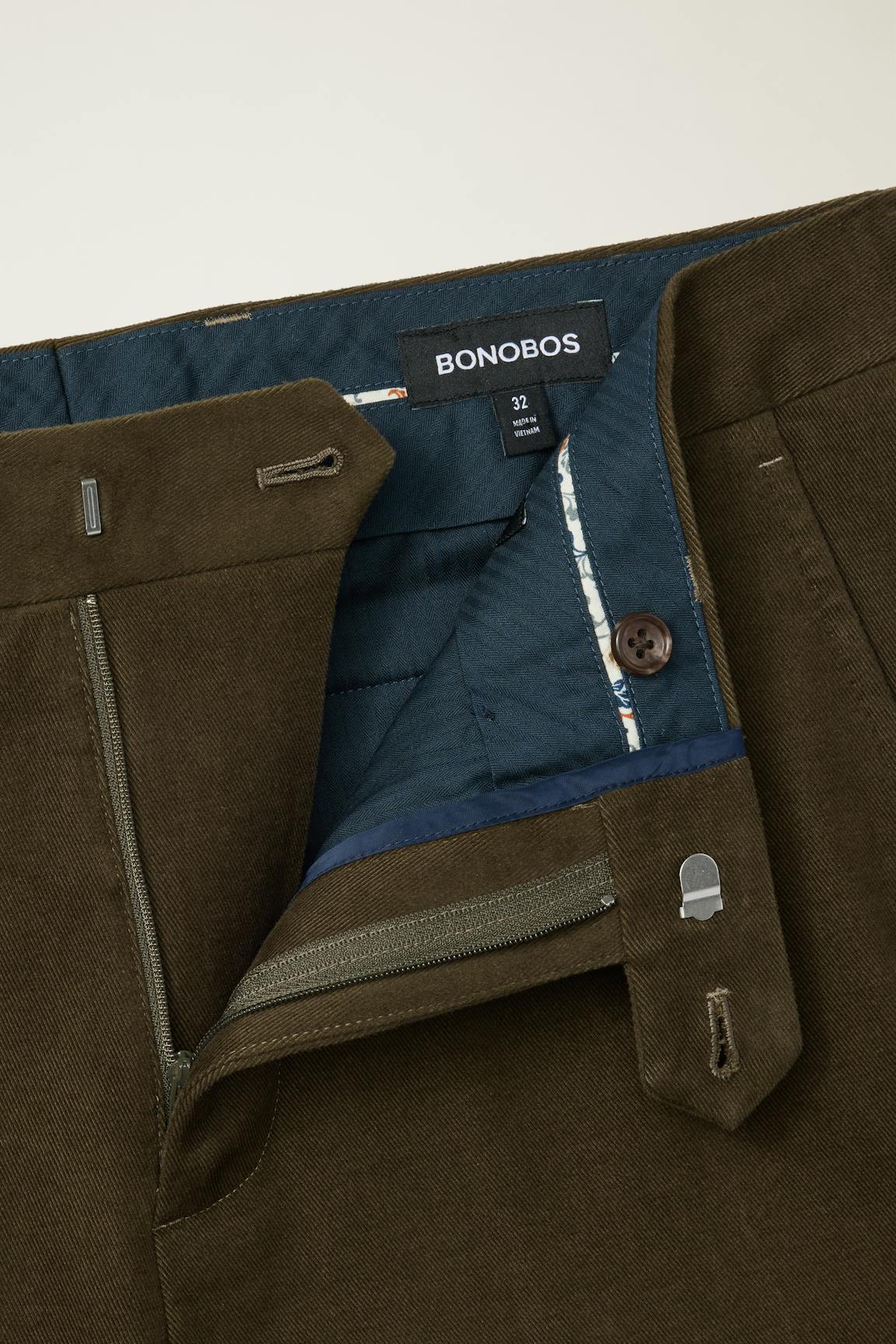 Jetsetter Italian Brushed Cotton Dress Pant