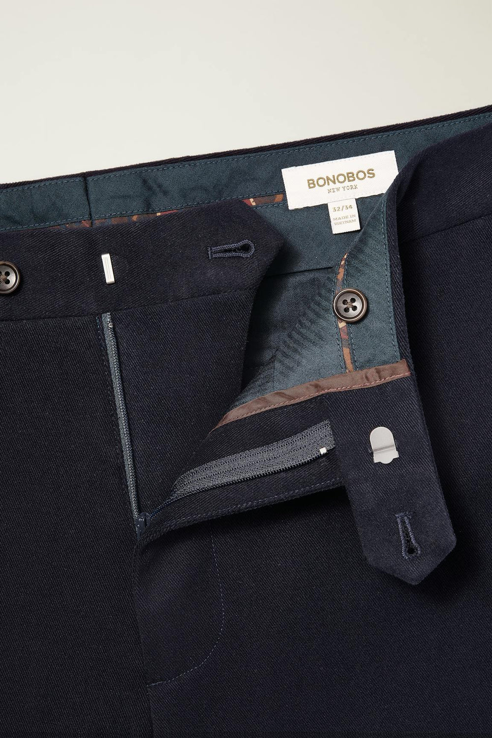 Jetsetter Italian Brushed Cotton Dress Pant