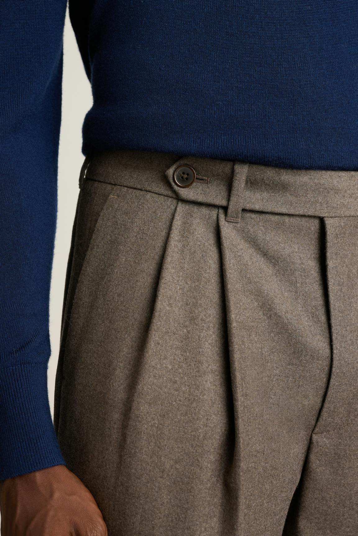 Italian Pleated Wool Trouser