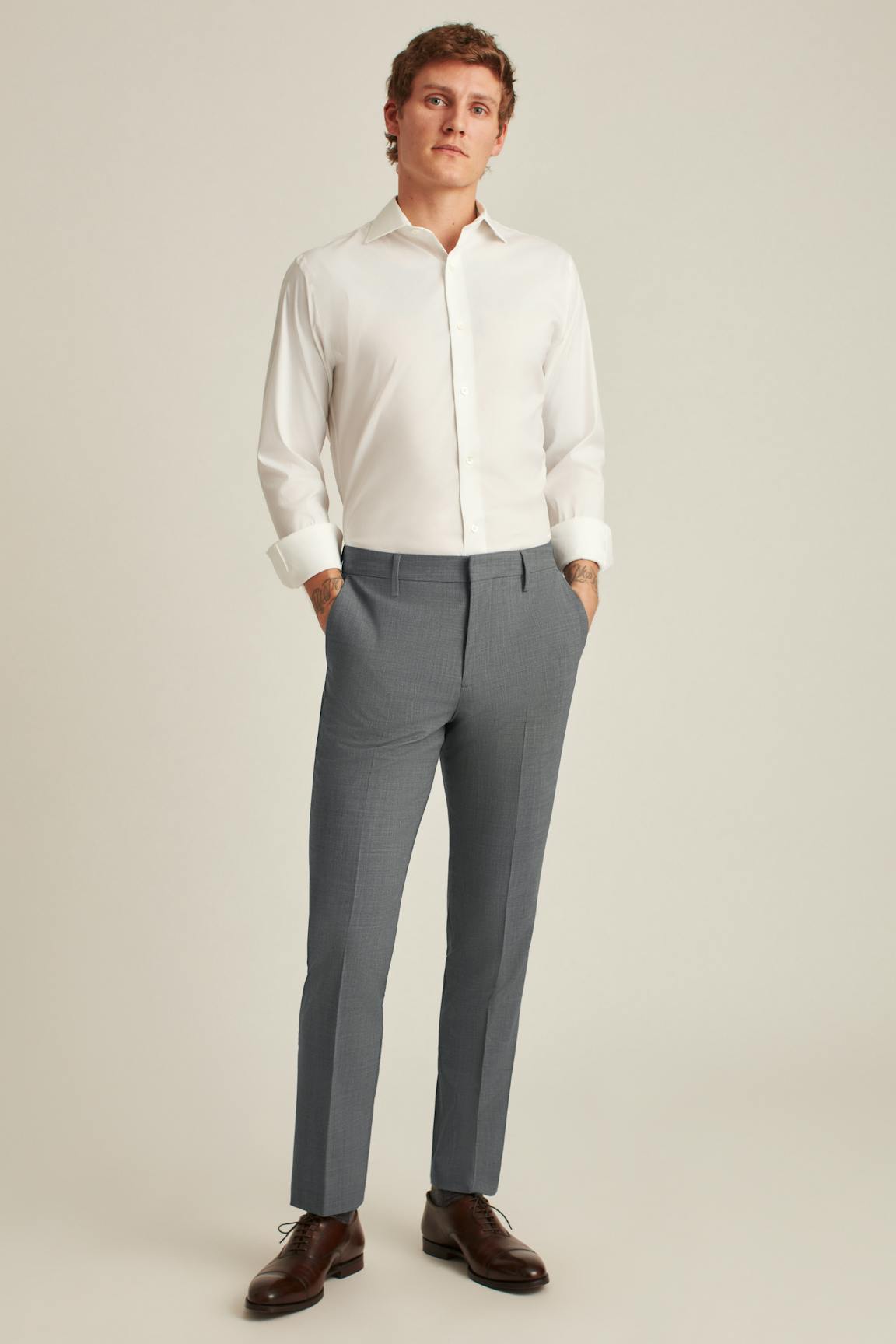 Italian Stretch Wool Dress Pants