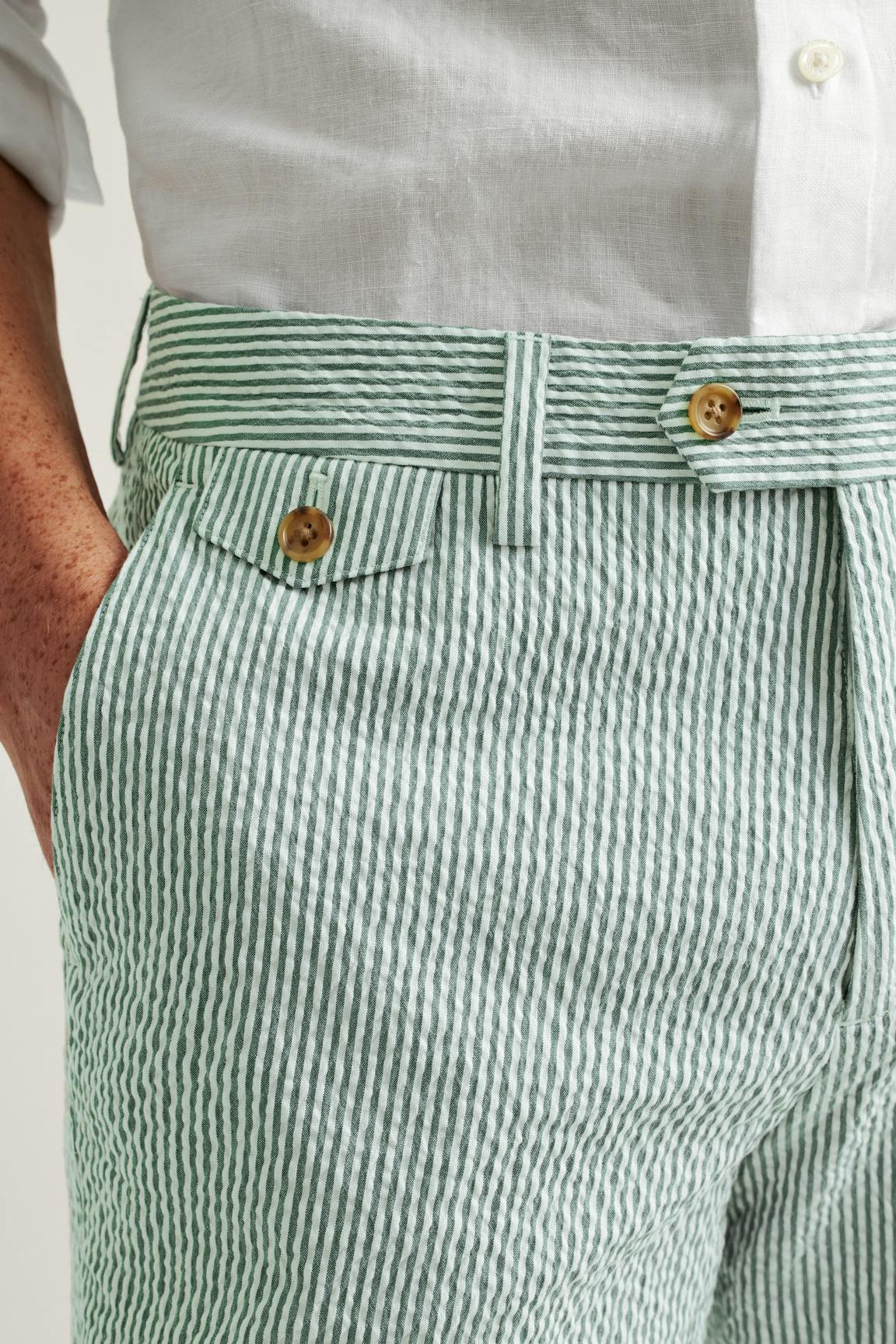 Jetsetter Italian Seersucker Dress Pant
