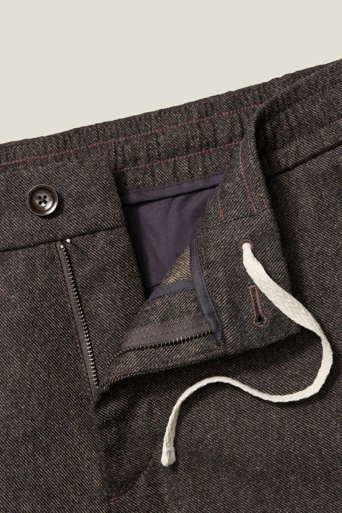 Wool Drawstring Trouser