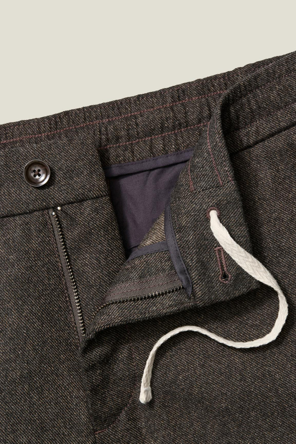 Wool Drawstring Trouser