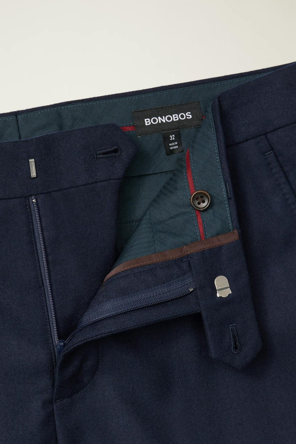 Jetsetter Italian Brushed Wool Dress Pant