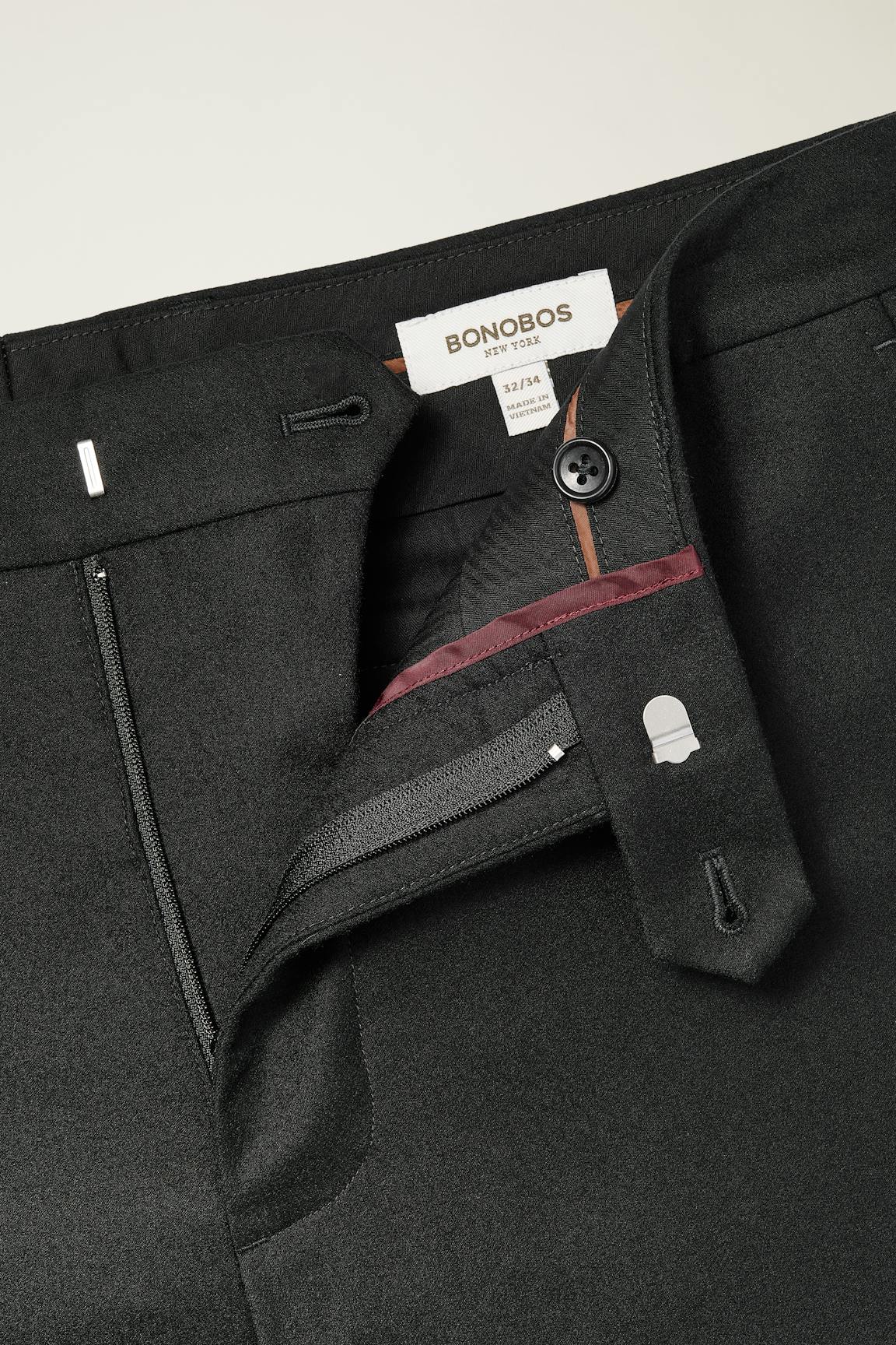 Jetsetter Italian Brushed Wool Dress Pant
