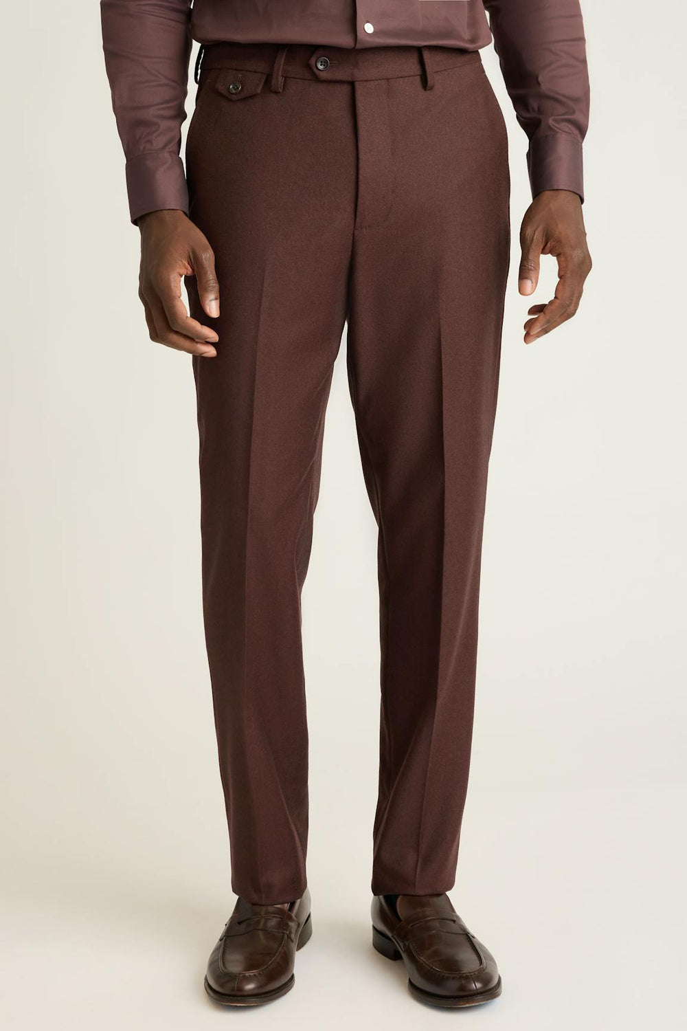 Jetsetter Italian Brushed Wool Dress Pant