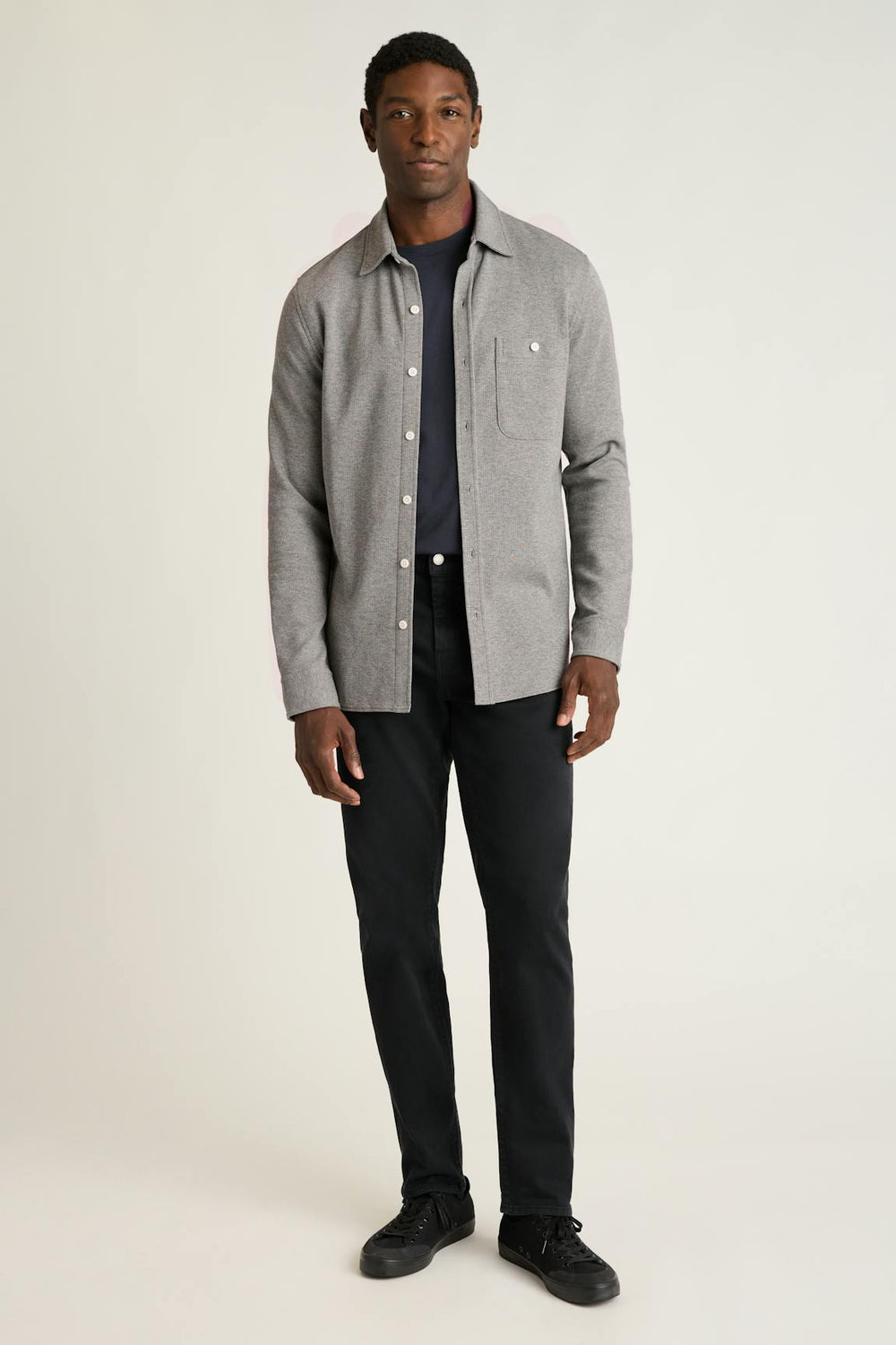 Waffle Button Down Shirt