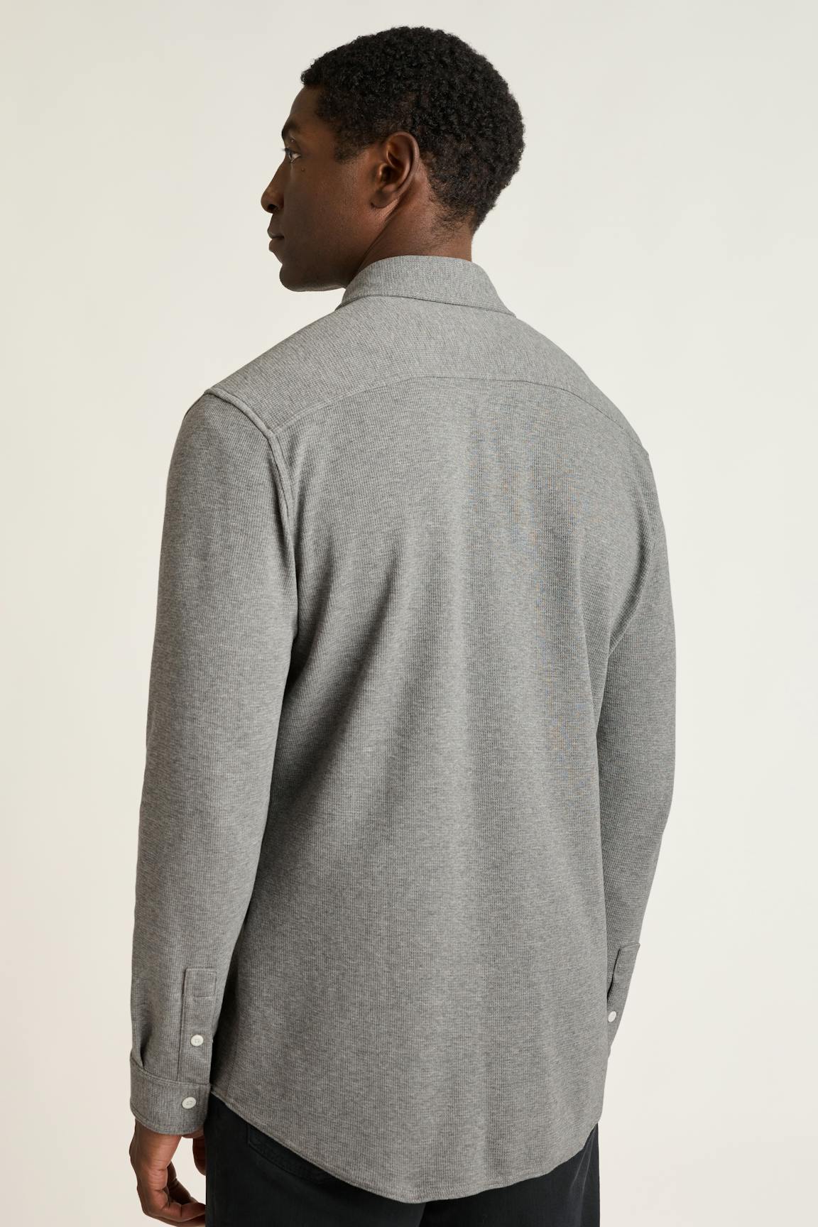 Waffle Button Down Shirt