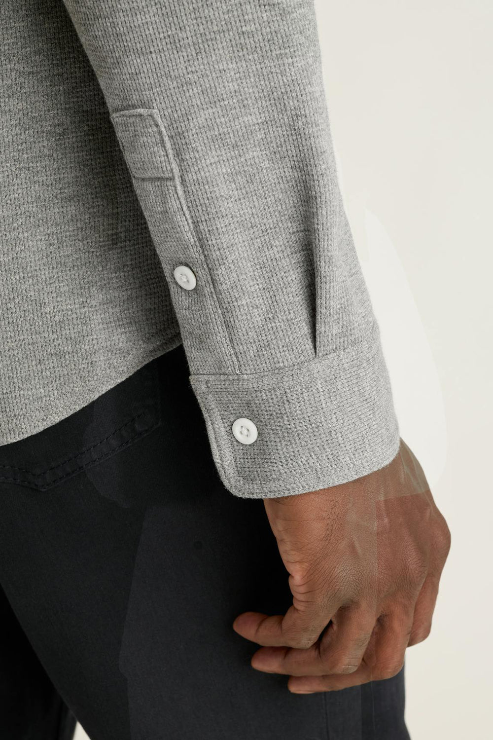 Waffle Button Down Shirt