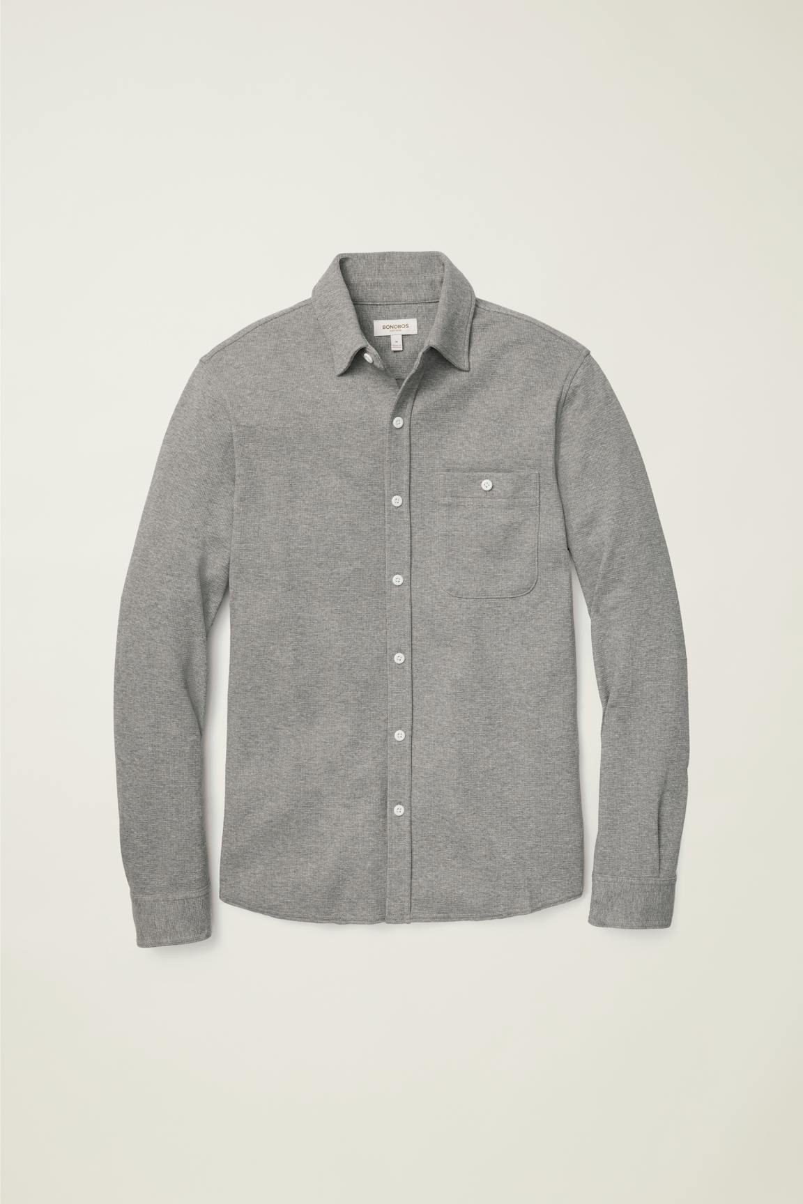 Waffle Button Down Shirt