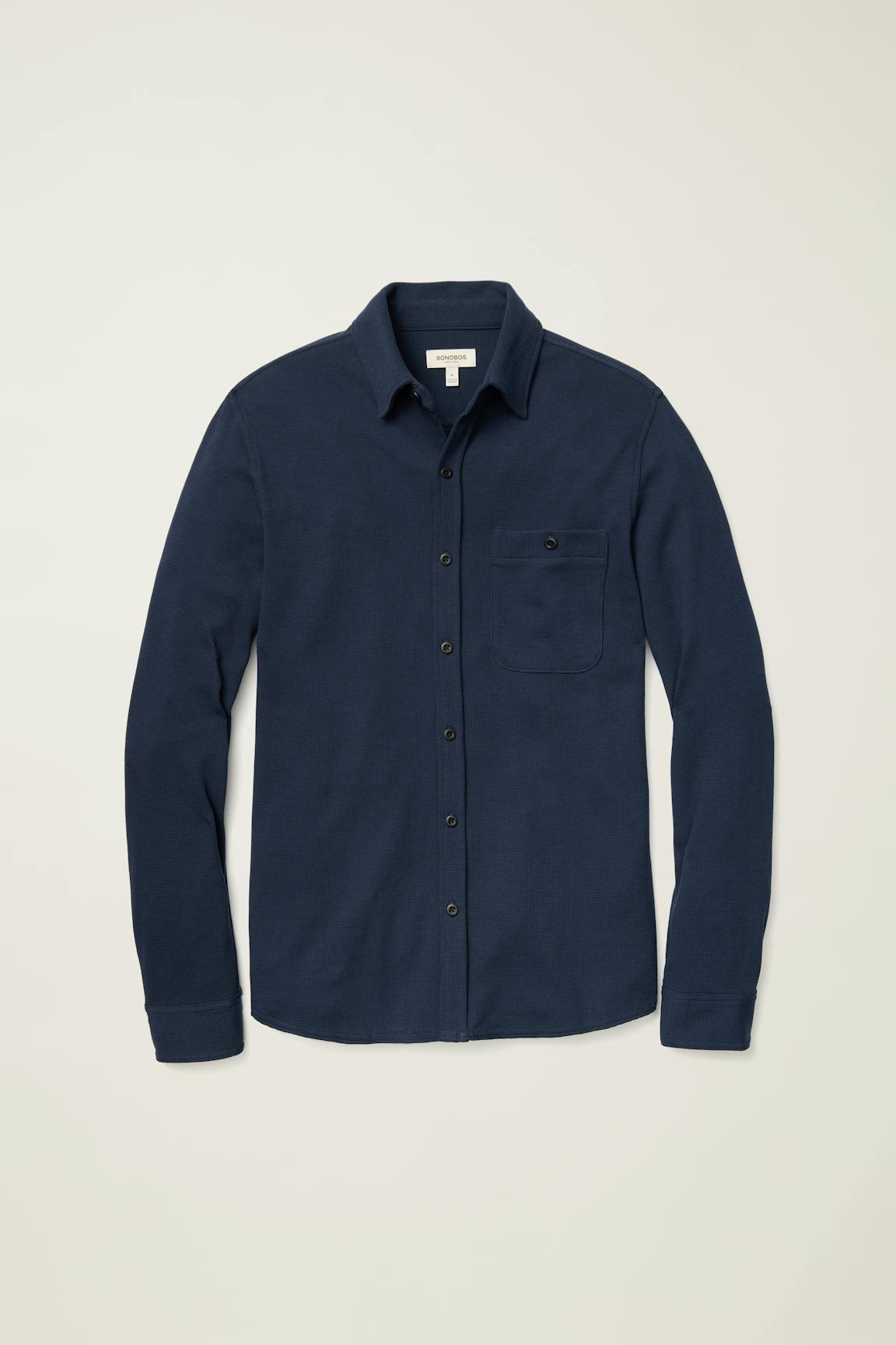 Waffle Button Down Shirt