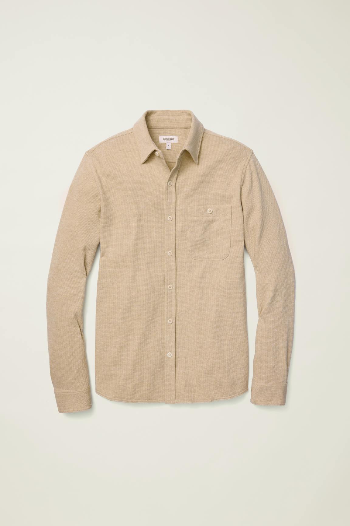 Waffle Button Down Shirt