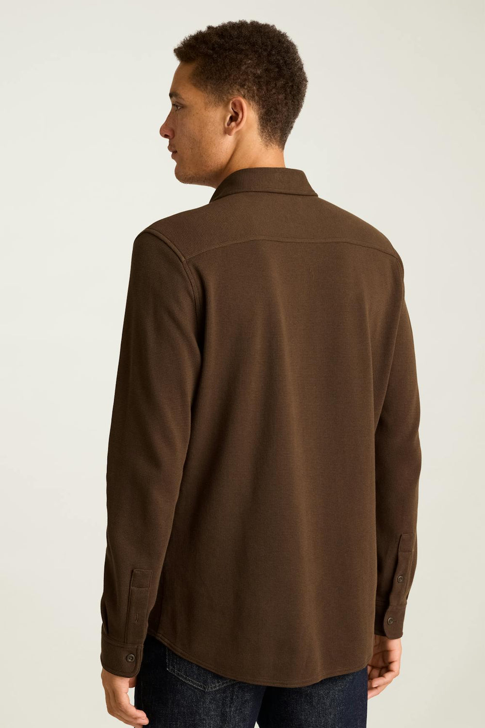Waffle Button Down Shirt